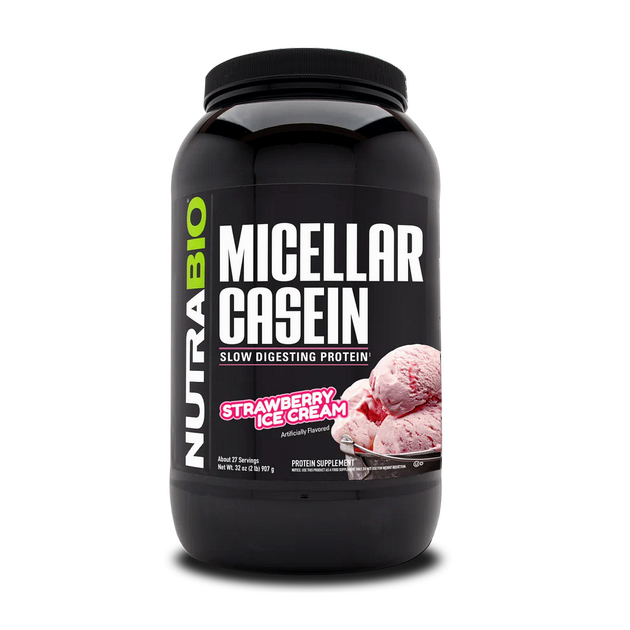 Мицеллярный казеин NutraBio Micellar Casein 900 г Клубничное... Мицеллярный казеин NutraBio Micellar Casein 900 г Клубничное...