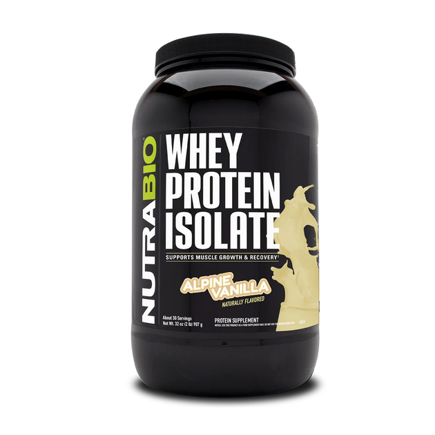 Изолят сывороточный NutraBio Whey Protein Isolate 900 г Альп...