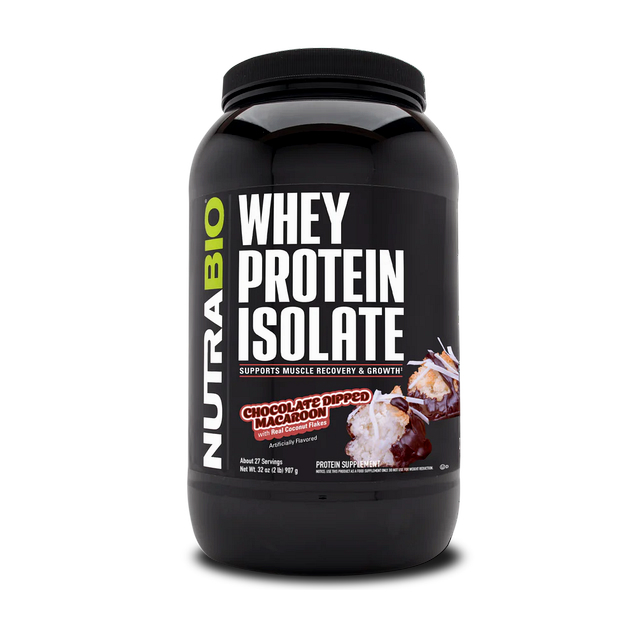 Изолят сывороточный NutraBio Whey Protein Isolate 900 г Мака...