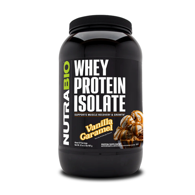 Изолят сывороточный NutraBio Whey Protein Isolate 900 г Вани...