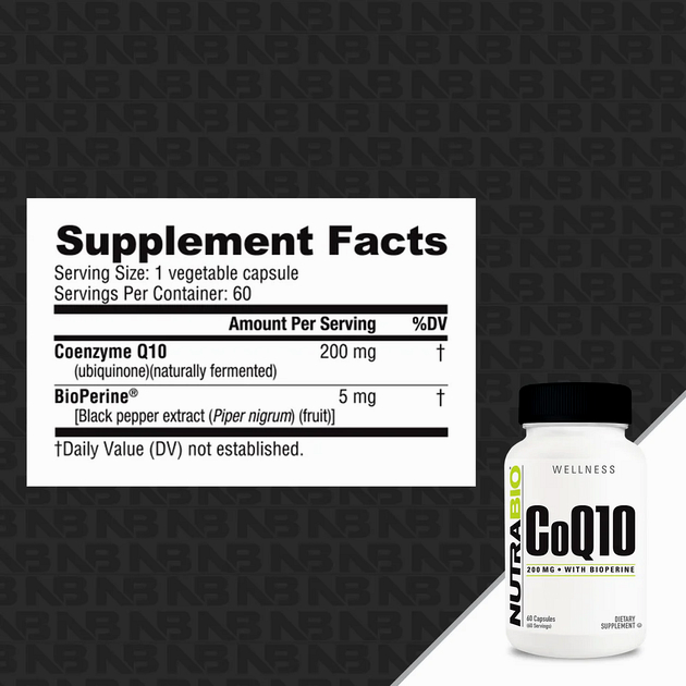 Коэнзим NutraBio CoQ10 200 мг 60 кап -1 Коэнзим NutraBio CoQ10 200 мг 60 кап -1